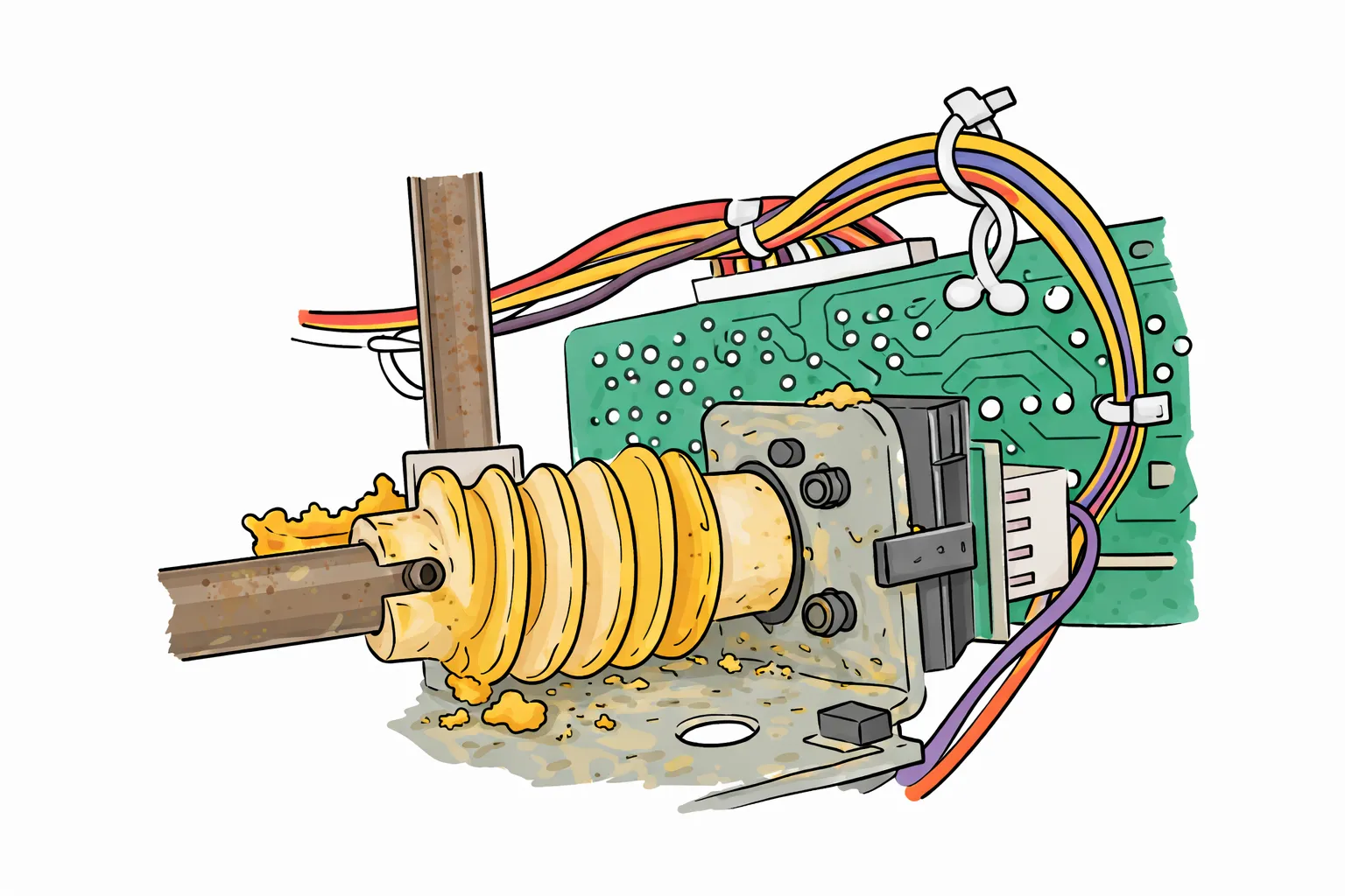 Broken Garage Door Gear Kit